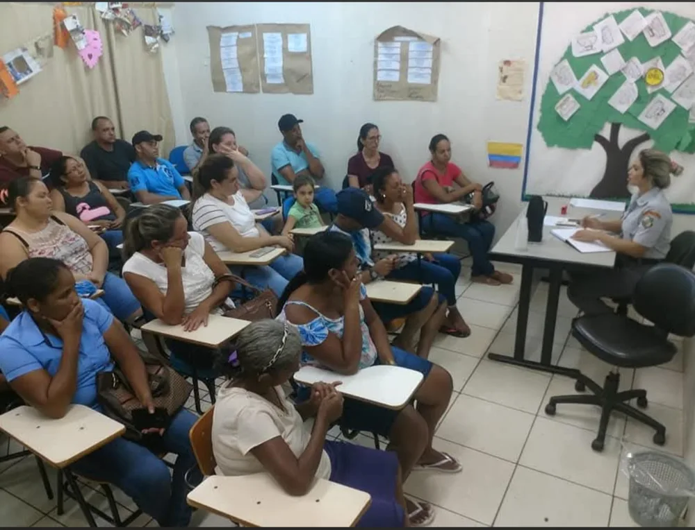 Publicação sobre a Patrulha Maria da Penha